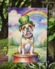 American Bulldog St Patrick's Day Garden Flag Mailbox Flag Decorative Yard Flag Banner Outside Patio Artwork Yard Flower Beds, Garden Size, Multicolor