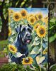 Giant Schnauzer in Sunflowers Garden Flag Mailbox Flag Decorative Yard Flag Banner Outside Patio Artwork Yard Flower Beds, Garden Size, Multicolor