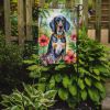 Bluetick Coonhound Luau Garden Flag Mailbox Flag Decorative Yard Flag Banner Outside Patio Artwork Yard Flower Beds, Garden Size, Multicolor