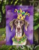 German Shorthaired Pointer King of Mardi Gras Garden Flag Mailbox Flag Decorative Yard Flag Banner Outside Patio Artwork Yard Flower Beds, Garden Size