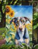 Catahoula in Sunflowers Garden Flag Mailbox Flag Decorative Yard Flag Banner Outside Patio Artwork Yard Flower Beds, Garden Size, Multicolor