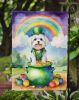 Maltese St Patrick's Day Garden Flag Mailbox Flag Decorative Yard Flag Banner Outside Patio Artwork Yard Flower Beds, Garden Size, Multicolor