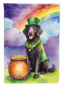 Curly-Coated Retriever St Patrick's Day Garden Flag Mailbox Flag Decorative Yard Flag Banner Outside Patio Artwork Yard Flower Beds, Garden Size