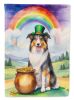 Collie St Patrick's Day Garden Flag Mailbox Flag Decorative Yard Flag Banner Outside Patio Artwork Yard Flower Beds, Garden Size, Multicolor