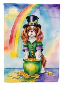 Cavalier Spaniel St Patrick's Day Garden Flag Mailbox Flag Decorative Yard Flag Banner Outside Patio Artwork Yard Flower Beds, Garden Size, Multicolor