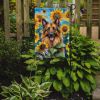 Belgian Tervuren in Sunflowers Garden Flag Mailbox Flag Decorative Yard Flag Banner Outside Patio Artwork Yard Flower Beds, Garden Size, Multicolor