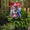 Norwegian Elkhound Patriotic American Garden Flag Mailbox Flag Decorative Yard Flag Banner Outside Patio Artwork Yard Flower Beds, Garden Size