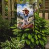 Welsh Springer Spaniel Cowboy Welcome Garden Flag Mailbox Flag Decorative Yard Flag Banner Outside Patio Artwork Yard Flower Beds, Garden Size
