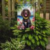 American Water Spaniel Luau Garden Flag Mailbox Flag Decorative Yard Flag Banner Outside Patio Artwork Yard Flower Beds, Garden Size, Multicolor