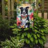 Border Collie Luau Garden Flag Mailbox Flag Decorative Yard Flag Banner Outside Patio Artwork Yard Flower Beds, Garden Size, Multicolor