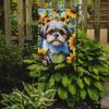 Shih Tzu in Sunflowers Garden Flag Mailbox Flag Decorative Yard Flag Banner Outside Patio Artwork Yard Flower Beds, Garden Size, Multicolor
