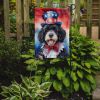 Portuguese Water Dog Patriotic American Garden Flag Mailbox Flag Decorative Yard Flag Banner Outside Patio Artwork Yard Flower Beds, Garden Size