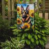 German Shepherd in Sunflowers Garden Flag Mailbox Flag Decorative Yard Flag Banner Outside Patio Artwork Yard Flower Beds, Garden Size, Multicolor