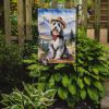 Bearded Collie Cowboy Welcome Garden Flag Mailbox Flag Decorative Yard Flag Banner Outside Patio Artwork Yard Flower Beds, Garden Size, Multicolor