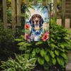 American English Coonhound Luau Garden Flag Mailbox Flag Decorative Yard Flag Banner Outside Patio Artwork Yard Flower Beds, Garden Size, Multicolor