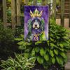 Bergamasco Sheepdog King of Mardi Gras Garden Flag Mailbox Flag Decorative Yard Flag Banner Outside Patio Artwork Yard Flower Beds, Garden Size