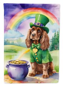 Cocker Spaniel St Patrick's Day Garden Flag Mailbox Flag Decorative Yard Flag Banner Outside Patio Artwork Yard Flower Beds, Garden Size, Multicolor