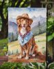 Nova Scotia Duck Tolling Retriever Cowboy Welcome Garden Flag Mailbox Flag Decorative Yard Flag Banner Outside Patio Artwork Yard Flower Beds