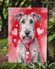 Irish Wolfhound My Valentine Garden Flag Mailbox Flag Decorative Yard Flag Banner Outside Patio Artwork Yard Flower Beds, Garden Size, Multicolor