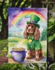 Cocker Spaniel St Patrick's Day Garden Flag Mailbox Flag Decorative Yard Flag Banner Outside Patio Artwork Yard Flower Beds, Garden Size, Multicolor