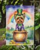 Yorkshire Terrier St Patrick's Day Garden Flag Mailbox Flag Decorative Yard Flag Banner Outside Patio Artwork Yard Flower Beds, Garden Size