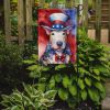 Bull Terrier Patriotic American Garden Flag Mailbox Flag Decorative Yard Flag Banner Outside Patio Artwork Yard Flower Beds, Garden Size, Multicolor