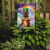 Bullmastiff St Patrick's Day Garden Flag Mailbox Flag Decorative Yard Flag Banner Outside Patio Artwork Yard Flower Beds, Garden Size, Multicolor