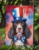 American Water Spaniel Patriotic American Garden Flag Mailbox Flag Decorative Yard Flag Banner Outside Patio Artwork Yard Flower Beds, Garden Size