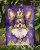 Papillon King of Mardi Gras Garden Flag Mailbox Flag Decorative Yard Flag Banner Outside Patio Artwork Yard Flower Beds, Garden Size, Multicolor