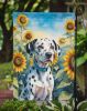Dalmatian in Sunflowers Garden Flag Mailbox Flag Decorative Yard Flag Banner Outside Patio Artwork Yard Flower Beds, Garden Size, Multicolor