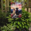 Labrador Retriever Two Hearts Garden Flag Mailbox Flag Decorative Yard Flag Banner Outside Patio Artwork Yard Flower Beds, Garden Size, Multicolor