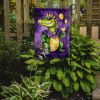 Alligator Mardi Gras Garden Flag Mailbox Flag Decorative Yard Flag Banner Outside Patio Artwork Yard Flower Beds, Garden Size, Multicolor