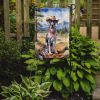 Great Dane Cowboy Welcome Garden Flag Mailbox Flag Decorative Yard Flag Banner Outside Patio Artwork Yard Flower Beds, Garden Size, Multicolor