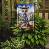 Chinese Crested Cowboy Welcome Garden Flag Mailbox Flag Decorative Yard Flag Banner Outside Patio Artwork Yard Flower Beds, Garden Size, Multicolor