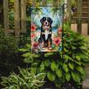 Bernese Mountain Dog Luau Garden Flag Mailbox Flag Decorative Yard Flag Banner Outside Patio Artwork Yard Flower Beds, Garden Size, Multicolor