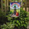 Scottish Deerhound St Patrick's Day Garden Flag Mailbox Flag Decorative Yard Flag Banner Outside Patio Artwork Yard Flower Beds, Garden Size