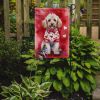 Cockapoo My Valentine Garden Flag Mailbox Flag Decorative Yard Flag Banner Outside Patio Artwork Yard Flower Beds, Garden Size, Multicolor