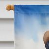 Rottweiler Cowboy Welcome House Flag Large Porch Sleeve Pole Decorative Outside Yard Banner Artwork Wall Hanging, Polyester, House Size, Multicolor