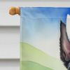 Scottish Terrier Easter Egg Hunt House Flag Large Porch Sleeve Pole Decorative Outside Yard Banner Artwork Wall Hanging, Polyester, House Size