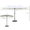 Outdoor beach umbrella/Double-Sided Market Umbrella (Swiship-Ship)(Prohibited by WalMart)