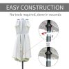 Outdoor beach umbrella/Double-Sided Market Umbrella (Swiship-Ship)(Prohibited by WalMart)