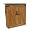 Fir Wood Shed Garden Storage Shed Wood Color & Green