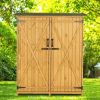 Fir Wood Shed Garden Storage Shed Wood Color & Green