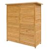 Fir Wood Shed Garden Storage Shed Wood Color & Green