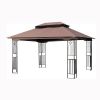 13x10 Outdoor Patio Gazebo Canopy Tent With Ventilated Double Roof And Mosquito net(Detachable Mesh Screen On All Sides),Suitable for Lawn, Garde