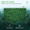 VEVOR Artificial Boxwood Panel UV 24pcs Boxwood Hedge Wall Panels Artificial Grass Backdrop Wall 24" X 16" 4 cm Green Grass Wall