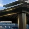 6x10FT Hardtop Grill Gazebo, Outdoor BBQ Gazebo with Double Galvanized Steel Roof, Patio Grill Canopy with 2 Cabinets and Ceiling Hooks for Backy