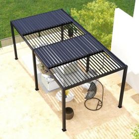 8610J Louver Pergola 10x19ft Aluminum Frame & Louvers