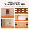 VEVOR Far Infrared Wooden Sauna, Room Home Sauna Spa for One Single Person