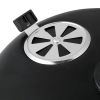 80*41*48cm Iron Spray Smoker Carbon Grill Black